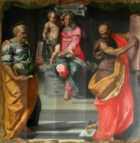 Daniele da Volterra. Madonna col Bambino tra i SS. Pietro e Paolo (Volterra, Museo Diocesano).De Agostini Picture Library / A. De Gregorio Daniele da Volterra. Madonna col Bambino tra i SS. Pietro e Paolo (Volterra, Museo Diocesano).De Agostini Picture Library / A. De Gregorio