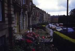 Glasgow. Abitazioni nel quartiere vittoriano di Hyndland.De Agostini Picture Library / G. Roli Glasgow. Abitazioni nel quartiere vittoriano di Hyndland.De Agostini Picture Library / G. Roli