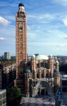 John Francis Bentley . La cattedrale cattolica di Westminster a Londra.De Agostini Picture Library John Francis Bentley . La cattedrale cattolica di Westminster a Londra.De Agostini Picture Library