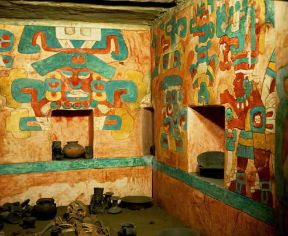 Zapotechi. L'interno della tomba di un principe di Monte Albán.De Agostini Picture Library/G. Dagli Orti Zapotechi. L'interno della tomba di un principe di Monte Albán.De Agostini Picture Library/G. Dagli Orti
