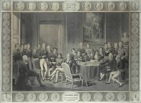 Austria. Riunione dei plenipotenziari al Congresso di Vienna del 1815 (Milano, Museo del Risorgimento).De Agostini Picture Library / G. Cigolini Austria. Riunione dei plenipotenziari al Congresso di Vienna del 1815 (Milano, Museo del Risorgimento).De Agostini Picture Library / G. Cigolini