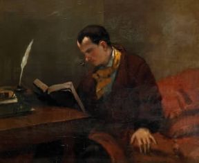 Charles Baudelaire in un ritratto di G. Courbet (Montpellier, Musée Fabre).De Agostini Picture Library/G. Dagli Orti Charles Baudelaire in un ritratto di G. Courbet (Montpellier, Musée Fabre).De Agostini Picture Library/G. Dagli Orti