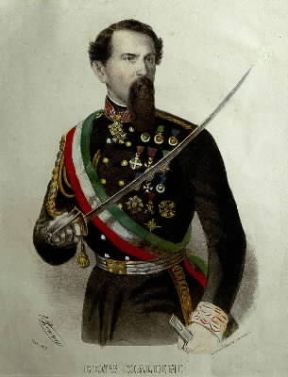 Enrico Cialdini, duca di Gaeta in una stampa dell'epoca (Brescia, Museo del Risorgimento).De Agostini Picture Library/A. De Gregorio Enrico Cialdini, duca di Gaeta in una stampa dell'epoca (Brescia, Museo del Risorgimento).De Agostini Picture Library/A. De Gregorio