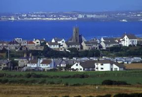 Irlanda . Tipiche abitazioni in una cittadina dell'Irlanda del Nord.De Agostini Picture Library/N. Cirani Irlanda . Tipiche abitazioni in una cittadina dell'Irlanda del Nord.De Agostini Picture Library/N. Cirani