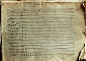 Maometto II. Pagina autografa della partitura dell'opera rossiniana (Pesaro, Fondazione Rossini).De Agostini Picture Library/A. De Gregorio Maometto II. Pagina autografa della partitura dell'opera rossiniana (Pesaro, Fondazione Rossini).De Agostini Picture Library/A. De Gregorio