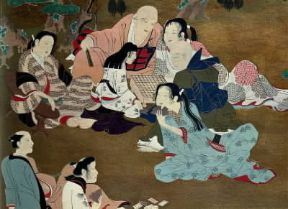 Ukiyo-e. Giochi in un giardino di I. Matabei.De Agostini Picture Library/G. Dagli Orti Ukiyo-e. Giochi in un giardino di I. Matabei.De Agostini Picture Library/G. Dagli Orti