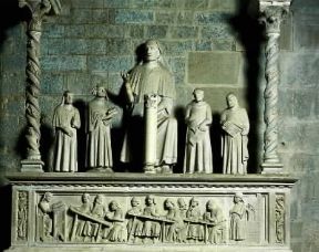 Agnolo di Ventura. Il cenotafio di Cino de' Sinibaldi nel duomo di Pistoia.De Agostini Picture Library/G. Nimatallah Agnolo di Ventura. Il cenotafio di Cino de' Sinibaldi nel duomo di Pistoia.De Agostini Picture Library/G. Nimatallah