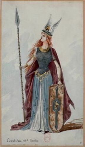 Richard Wagner. Un bozzetto della Valchiria dell'Anello del Nibelungo (Parigi, BibliothÃ©que de l'OpÃ©ra).Parigi, BibliothÃ©que de l'OpÃ©ra