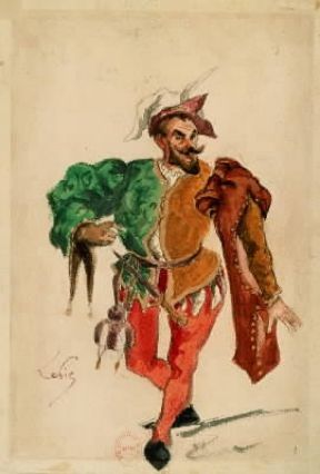 Rigoletto. Bozzetto che Lepic creò per la prima rappresentazione del melodramma verdiano all'Opéra di Parigi del 1885 (Parigi, Bibliotheque de l'Opéra).Parigi, Bibliotheque de l'Opéra Rigoletto. Bozzetto che Lepic creò per la prima rappresentazione del melodramma verdiano all'Opéra di Parigi del 1885 (Parigi, Bibliotheque de l'Opéra).Parigi, Bibliotheque de l'Opéra