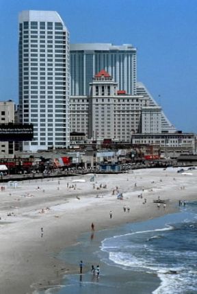 Atlantic City. Veduta del lungomare.De Agostini Picture Library/G. Roli Atlantic City. Veduta del lungomare.De Agostini Picture Library/G. Roli