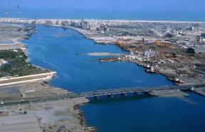 Emirati Arabi Uniti. Veduta aerea del canale di Dubai.De Agostini Picture Library/M. Leigheb Emirati Arabi Uniti. Veduta aerea del canale di Dubai.De Agostini Picture Library/M. Leigheb