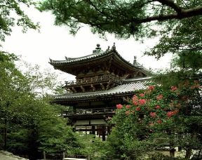 Heian. Particolare del tempio del Byodoin a Uji.De Agostini Picture Library / G. Nimatallah Heian. Particolare del tempio del Byodoin a Uji.De Agostini Picture Library / G. Nimatallah