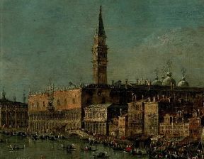 Italia . Particolare de Il ritorno del Bucintoro di F. Guardi (Copenaghen, Statens Museum).Copenaghen Statens Museum Italia . Particolare de Il ritorno del Bucintoro di F. Guardi (Copenaghen, Statens Museum).Copenaghen Statens Museum