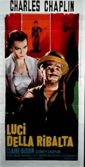 Luci della ribalta. La locandina del film realizzato da Ch. Chaplin nel 1952.De Agostini Picture Library Luci della ribalta. La locandina del film realizzato da Ch. Chaplin nel 1952.De Agostini Picture Library