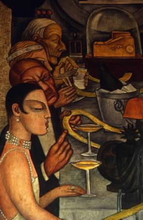Messico. Particolare del Banchetto di Wall Street di D. Rivera, affresco del Palazzo dell'Educazione di Città di Messico.De Agostini Picture Library/M. Seemuller Messico. Particolare del Banchetto di Wall Street di D. Rivera, affresco del Palazzo dell'Educazione di Città di Messico.De Agostini Picture Library/M. Seemuller