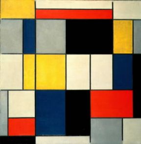 Astrattismo. Grande composizione di P. Mondrian (1919; (Roma, Galleria Nazionale d'Arte Moderna).De Agostini Picture Library / A. Dagli Orti Astrattismo. Grande composizione di P. Mondrian (1919; (Roma, Galleria Nazionale d'Arte Moderna).De Agostini Picture Library / A. Dagli Orti