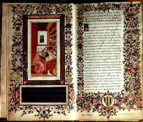 Canzoniere. Pagina miniata da un manoscritto del sec. XV (Milano, Biblioteca Trivulziana).Milano, Biblioteca Trivulziana Canzoniere. Pagina miniata da un manoscritto del sec. XV (Milano, Biblioteca Trivulziana).Milano, Biblioteca Trivulziana