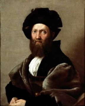 Castiglione Baldassarre in un ritratto di Raffaello (Parigi, Louvre).De Agostini Picture Library/J.E. Bulloz