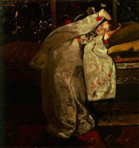 George Hendrik Breitner . Giovane giapponese in chimono (1900; Amsterdam, Rijksmuseum).De Agostini Picture Library/G. Dagli Orti George Hendrik Breitner . Giovane giapponese in chimono (1900; Amsterdam, Rijksmuseum).De Agostini Picture Library/G. Dagli Orti