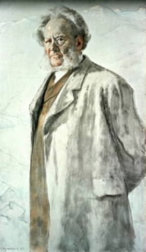 Henrik Ibsen in un ritratto di E. Werenskiold.Oslo, Galleria Nazionale Henrik Ibsen in un ritratto di E. Werenskiold.Oslo, Galleria Nazionale