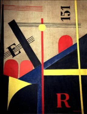 LÃ¡zslo Moholy-Nagy . Grande ferrovia (1920; Lugano, Collezione Thyssen-Bornemisza).De Agostini Picture Library / G. Nimatallah