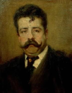 Ruggero Leoncavallo in un ritratto di A. Pasinetti (Milano, Museo Teatrale alla Scala).De Agostini Picture Library/A. Dagli Orti Ruggero Leoncavallo in un ritratto di A. Pasinetti (Milano, Museo Teatrale alla Scala).De Agostini Picture Library/A. Dagli Orti
