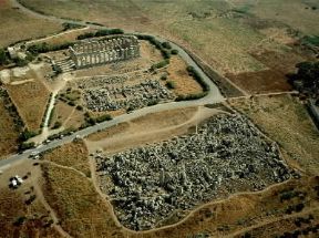 Selinunte . Veduta aerea dei resti dell'antica città della Magna Grecia.De Agostini Picture Library/Pubbli Aer Foto Selinunte . Veduta aerea dei resti dell'antica città della Magna Grecia.De Agostini Picture Library/Pubbli Aer Foto