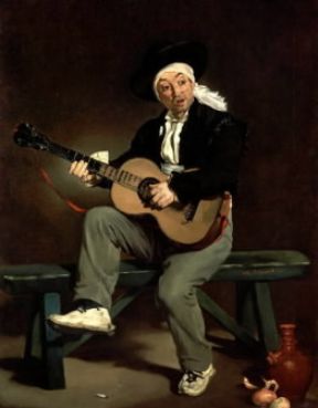 Edouard Manet. Spagnolo che suona la chitarra (New York, Metropolitan Museum).New York, Metropolitan Museum Edouard Manet. Spagnolo che suona la chitarra (New York, Metropolitan Museum).New York, Metropolitan Museum