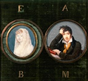 Enrichetta Blondel e Alessandro Manzoni in due miniature risalenti ai tempi del loro matrimonio.De Agostini Picture Library/ G. Cigolini Enrichetta Blondel e Alessandro Manzoni in due miniature risalenti ai tempi del loro matrimonio.De Agostini Picture Library/ G. Cigolini
