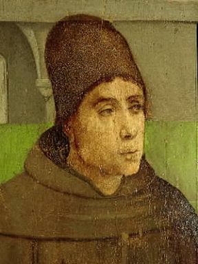 Giovanni Duns Scoto in un ritratto di Giusto di Gand (sec. XV; Urbino, Pinacoteca).De Agostini Picture Library/A. Dagli Orti Giovanni Duns Scoto in un ritratto di Giusto di Gand (sec. XV; Urbino, Pinacoteca).De Agostini Picture Library/A. Dagli Orti