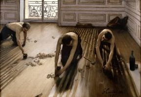 Gustave Caillebotte. I piallatori di parquet (1875; Parigi, Musée d'Orsay).De Agostini Picture Library/G. Dagli Orti Gustave Caillebotte. I piallatori di parquet (1875; Parigi, Musée d'Orsay).De Agostini Picture Library/G. Dagli Orti