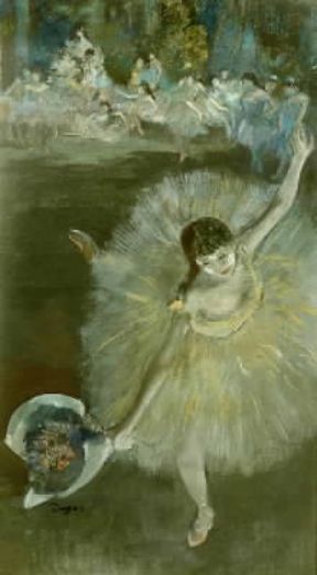 Hilaire-Germain-Edgar Degas . Ballerina con mazzo di fiori (Parigi, Musée d'Orsay).De Agostini Picture Library/G. Dagli Orti Hilaire-Germain-Edgar Degas . Ballerina con mazzo di fiori (Parigi, Musée d'Orsay).De Agostini Picture Library/G. Dagli Orti