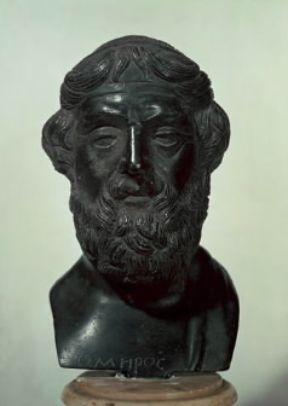 Omero raffigurato in un busto di bronzo risalente al sec. IV a. C. (Modena, Galleria Estense).De Agostini Picture Library/U. Orlandini Omero raffigurato in un busto di bronzo risalente al sec. IV a. C. (Modena, Galleria Estense).De Agostini Picture Library/U. Orlandini