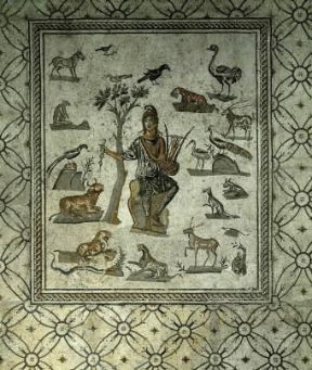 Orfeo raffigurato in un mosaico romano mentre suona la lira (Palermo, Museo Archeologico).De Agostini Picture Library Orfeo raffigurato in un mosaico romano mentre suona la lira (Palermo, Museo Archeologico).De Agostini Picture Library