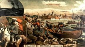 Spedizione dei Mille. Lo sbarco di Garibaldi a Marsala (Palermo, Museo del Risorgimento).De Agostini Picture Library/V. Pirozzi Spedizione dei Mille. Lo sbarco di Garibaldi a Marsala (Palermo, Museo del Risorgimento).De Agostini Picture Library/V. Pirozzi