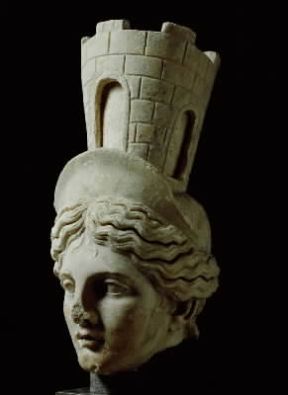 Cibele. Testa marmorea della dea (Siviglia, Museo Arqueológico).De Agostini Picture Library!G. Nimatallah Cibele. Testa marmorea della dea (Siviglia, Museo Arqueológico).De Agostini Picture Library!G. Nimatallah