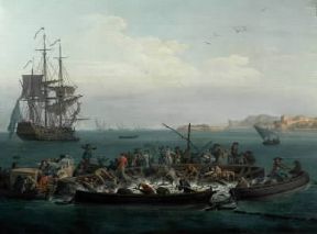 Claude Joseph Vernet. Golfo di Bandol (Parigi, Musée de la Marine).De Agostini Picture Library/M. Seemuller Claude Joseph Vernet. Golfo di Bandol (Parigi, Musée de la Marine).De Agostini Picture Library/M. Seemuller