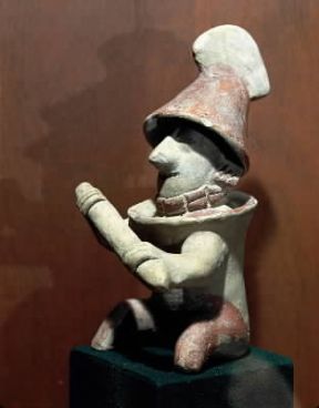 Colima. Statuetta di giocatore di pelota (Città di Messico, Museo Nazionale di Antropologia).De Agostini Picture Library / G. Dagli Orti Colima. Statuetta di giocatore di pelota (Città di Messico, Museo Nazionale di Antropologia).De Agostini Picture Library / G. Dagli Orti