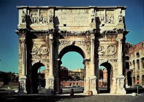 Costantino I. L'arco di Costantino a Roma.De Agostini Picture Library Costantino I. L'arco di Costantino a Roma.De Agostini Picture Library