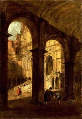 Francesco Guardi. Capriccio su Palazzo Ducale (Bergamo, Accademia Cararra).De Agostini Picture Library / A. De Gregorio Francesco Guardi. Capriccio su Palazzo Ducale (Bergamo, Accademia Cararra).De Agostini Picture Library / A. De Gregorio