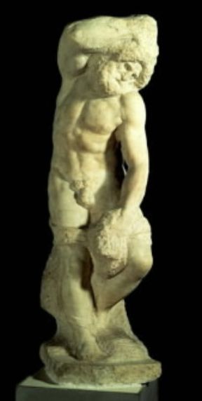 Michelangelo Buonarroti. Una delle quattro statue Prigioni (Firenze, Galleria dell'Accademia).De Agostini Picture Library/G. Nimatallah Michelangelo Buonarroti. Una delle quattro statue Prigioni (Firenze, Galleria dell'Accademia).De Agostini Picture Library/G. Nimatallah