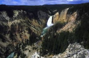 Parco Nazionale di Yellowstone. Veduta delle Lower Falls.De Agostini Picture Library/W. Buss Parco Nazionale di Yellowstone. Veduta delle Lower Falls.De Agostini Picture Library/W. Buss