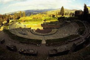 Fiesole. Una veduta del teatro romano.De Agostini Picture Library