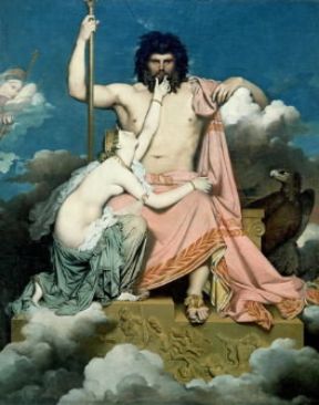 Jean-Auguste-Dominique Ingres . Giove e Teti (1811; Aix-en-Provence, Musée Granet).De Agostini Picture Library/G. Dagli Orti Jean-Auguste-Dominique Ingres . Giove e Teti (1811; Aix-en-Provence, Musée Granet).De Agostini Picture Library/G. Dagli Orti