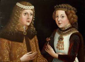 Ladislao in un ritratto con la moglie Maddalena di Valois (Vienna, Kunsthistorisches Museum).De Agostini Picture Library/G. Nimatallah Ladislao in un ritratto con la moglie Maddalena di Valois (Vienna, Kunsthistorisches Museum).De Agostini Picture Library/G. Nimatallah
