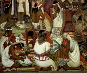 Messico. Gli artigiani decorano oggetti con colori vegetali di Diego Rivera (Città di Messico, Palazzo Nazionale).De Agostini Picture Library/G. Dagli Orti Messico. Gli artigiani decorano oggetti con colori vegetali di Diego Rivera (Città di Messico, Palazzo Nazionale).De Agostini Picture Library/G. Dagli Orti