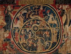 Arazzo. Arazzo degli Astrolobi, particolare (Toledo, Museo Santa Cruz) De Agostini Picture Library/G. Dagli Orti Arazzo. Arazzo degli Astrolobi, particolare (Toledo, Museo Santa Cruz) De Agostini Picture Library/G. Dagli Orti