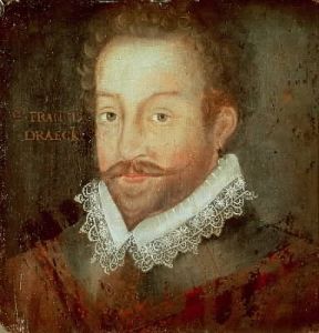 Sir Francis Drake in un ritratto (Londra, National Portrait Gallery).De Agostini Picture Library/C. Bevilacqua Sir Francis Drake in un ritratto (Londra, National Portrait Gallery).De Agostini Picture Library/C. Bevilacqua
