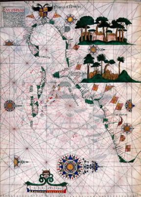 Atlante geografico. Carta della Nuova Spagna e della costa della Florida (sec. XVI).De Agostini Picture Library Atlante geografico. Carta della Nuova Spagna e della costa della Florida (sec. XVI).De Agostini Picture Library