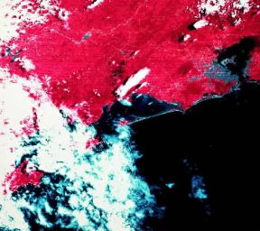 Fotografia orbitale della città Rio de Janeiro (Brasile).Nasa Fotografia orbitale della città Rio de Janeiro (Brasile).Nasa